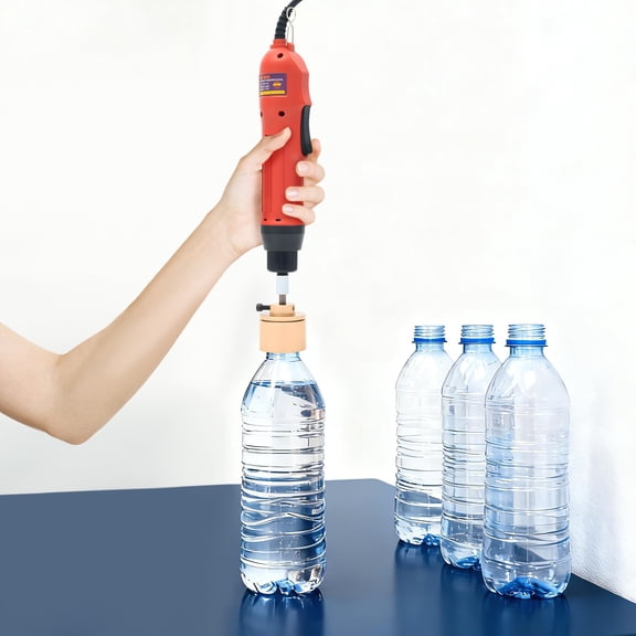 Electric Handheld Bottle Capping Machine, Electric Caps Sealer Capper Bottle Capper Screwing Sealing Machine for 10-30mm/0.39-1.18inch Round Plastic Caps
