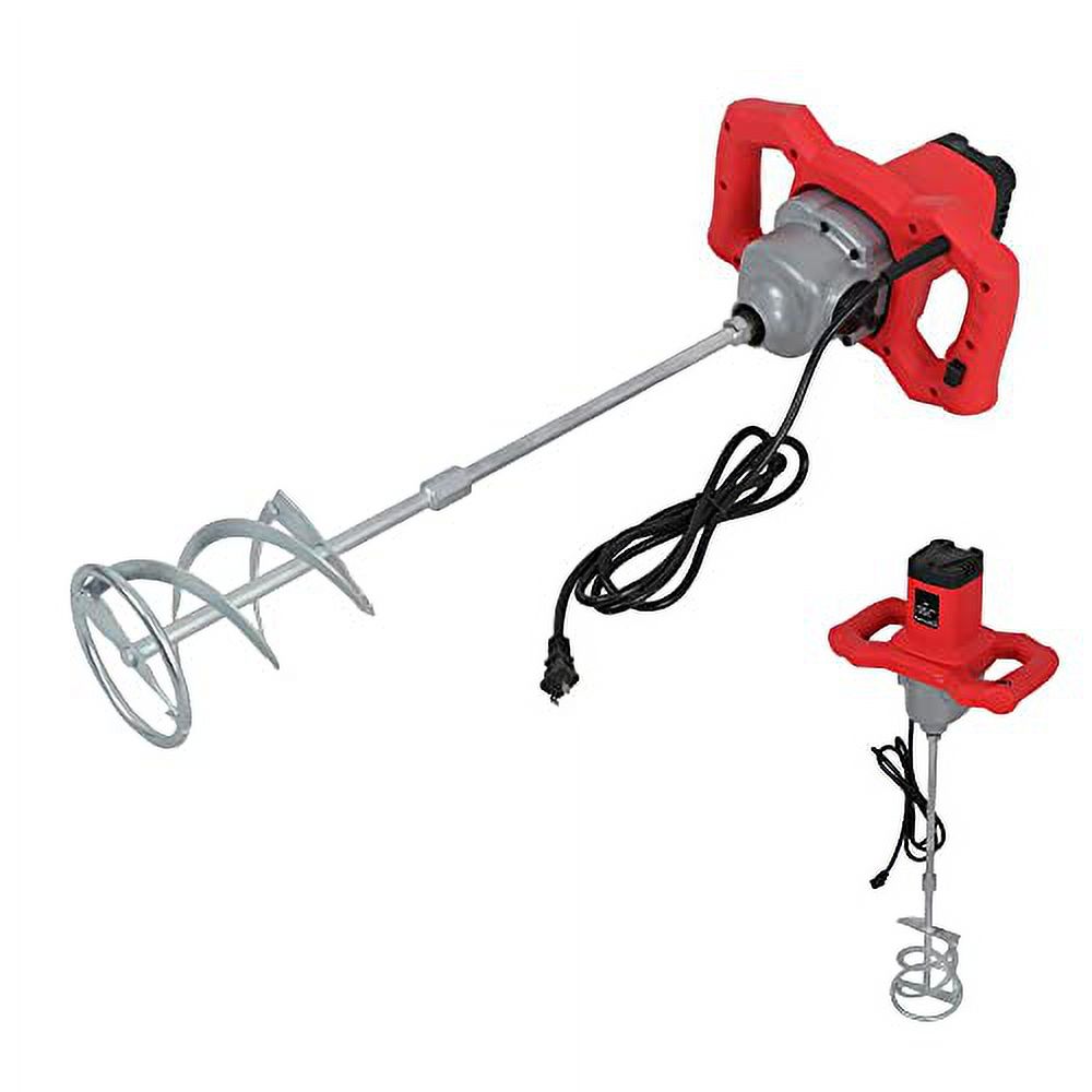 Electric Handheld Cement Mixer，2100W Portable Mortar Mixers With 6