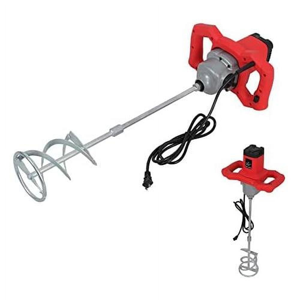 Electric Handheld Cement Mixer，2100W Portable Mortar Mixers With 6 Speed Adjustment Concrete