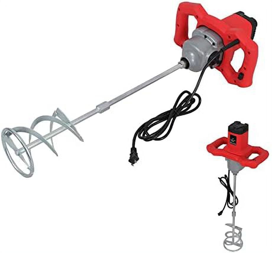 Electric Handheld Cement Mixer，2100W Portable Mortar Mixers With 6