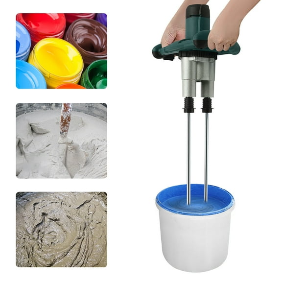 Electric Handheld Concrete Mixer Drill Portable Paint Cement Stirrer M14 2800W Green