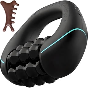 Electric Handheld Rolling Percussive Massager - Cellulite Massage Tool Roller, Deeply Relieve Muscle Soreness, Improve Blood Circulation, 3-Speed Spin for Back, Shoulders, Legs