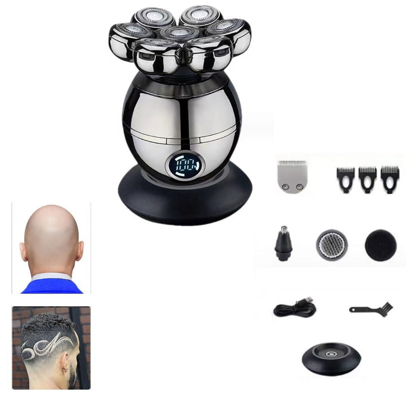 Electric Head Hair Shaver Freebird Ultimate 7 Cutterheads Cordless