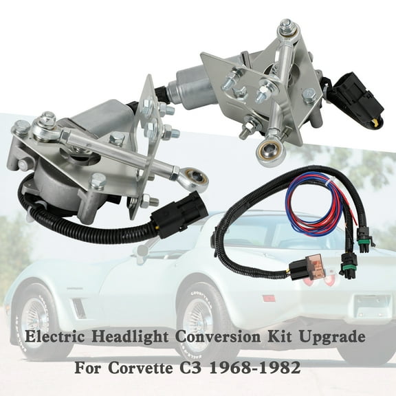 Electric Headlight Conversion Kit Upgrade For Corvette C3 1968-1982
