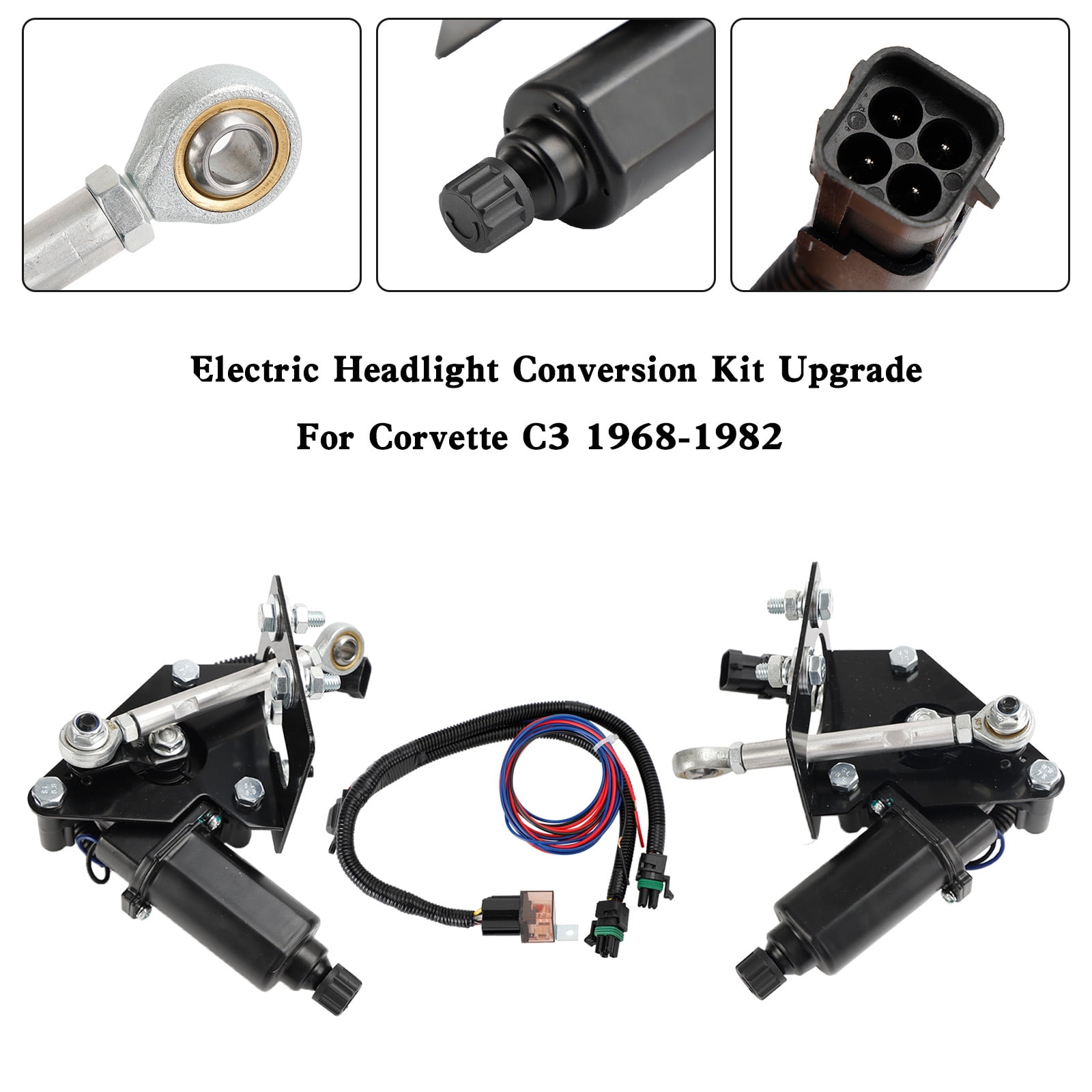 Electric Headlight Conversion Kit Upgrade For Corvette C3 19681982