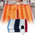thumbnail image 1 of Electric Heated Blanket, 110V US Warm-up Blanket, Soft Flannel Heating Blanket, Fast Heating with 3 Temperature Settings, Overheat Protection, Cozy Lap, Sofa, Office, Home Use, 1 of 8