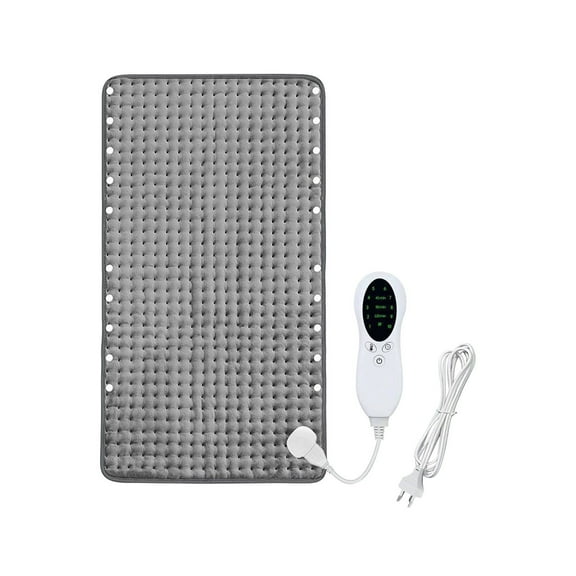 Electric Heated Blanket & Foot Warmer, 3 Timer Settings, 10 Temperature Modes, Soft Heating Pad for Home, Camping & Hiking, 30x40cm