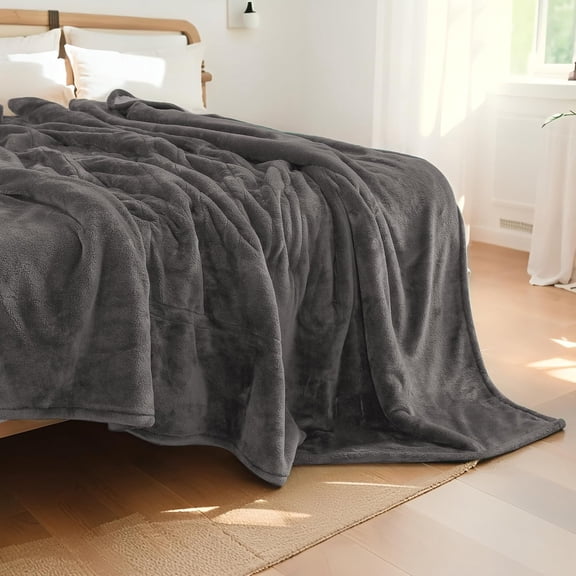 Electric Heated Blanket Full Size 72"x84", 4 Heating Levels & 10 Hours Auto Off, Cozy for Bed, Sofa, Large Oversized, Single Control Heating Blankets Light Gray