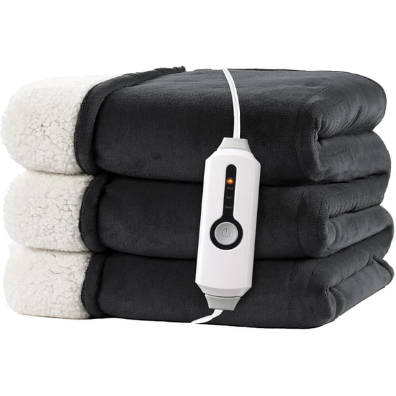 Electric Heated Blanket Full Size 72"x84" Iron Gray 01-iron Gray,Full(72"x84")
