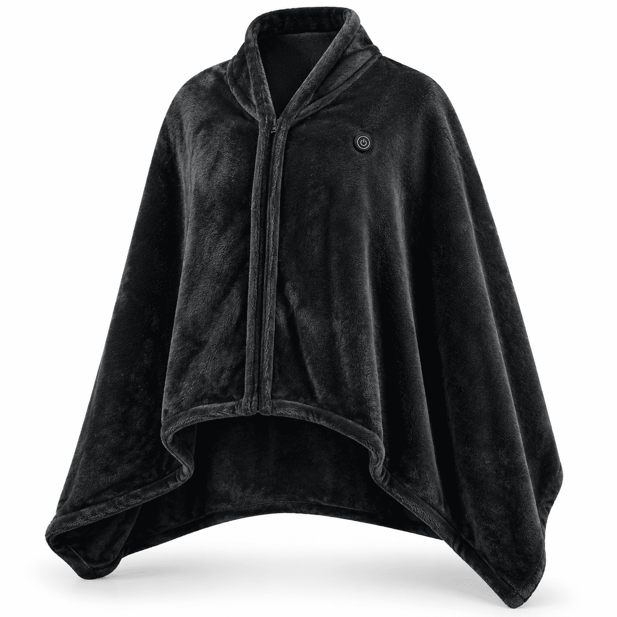 USB Heated Blanket, Poncho, and Shawl Wrap – Washable, Zippered, 59x31 inches for Home and Office