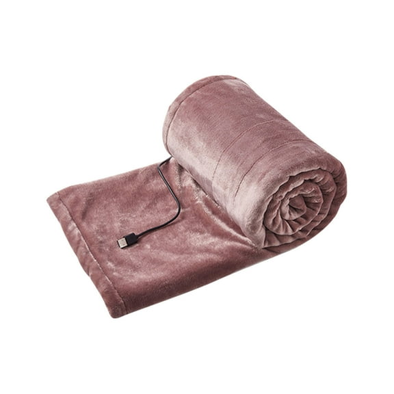 Electric Heated Blanket, Polyester Flannel 110V/220V Warm-up Blanket, 3 Temperature Adjustable, Fast Heating, Safety Overheat Protection, Soft Comfortable for Home, Office, Sofa, Lap, Travel