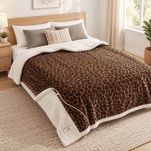 Thro Electric Heated Blanket Queen Size 84