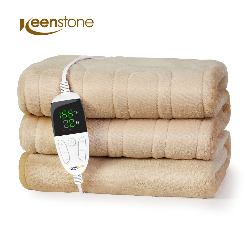 Electric Heated Blanket Throw for Kids&Adults, Keenstone 50*60"Machine