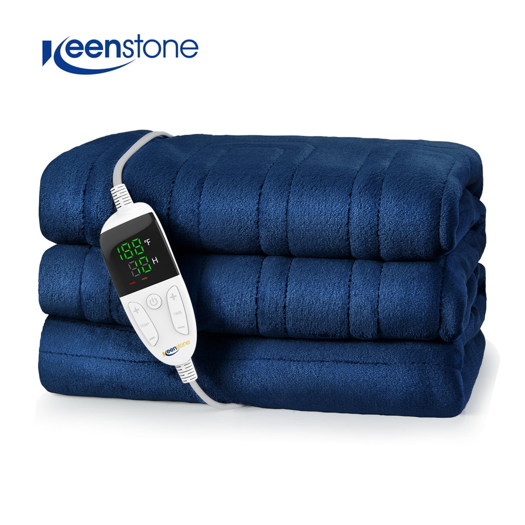 Electric Heated Blanket Throw w/ Hand Warmer, Keenstone Machine
