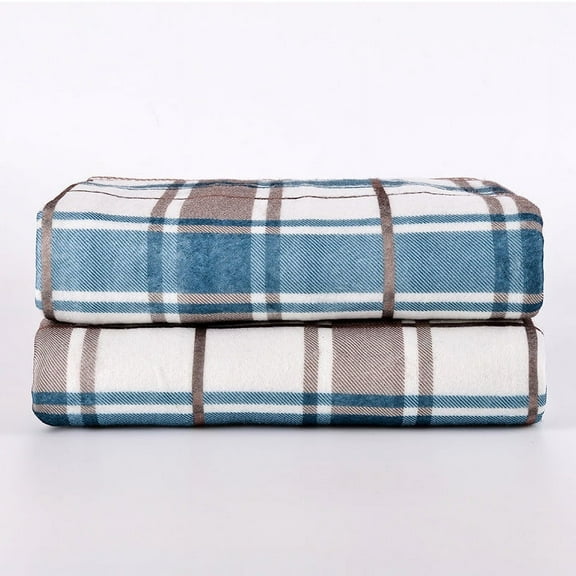 Electric Heated Blanket Twin - 150X70cm Heating Bed Blankets Throw with Heating Levels Fast Heating Over-Heated Protection Ultra Soft Warm Flannel ETL Certified Grey