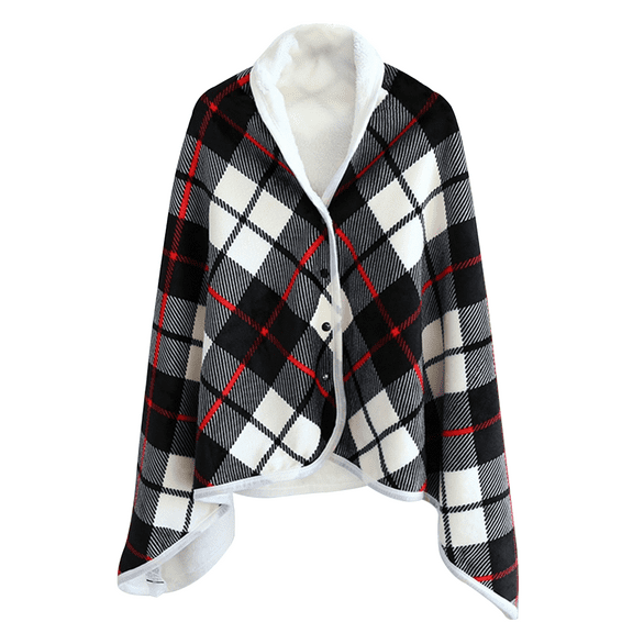 Electric Heated Blanket USB Heated Shawl Ultra Soft Mink fleece Warm Cape for Home Office 140*80CM