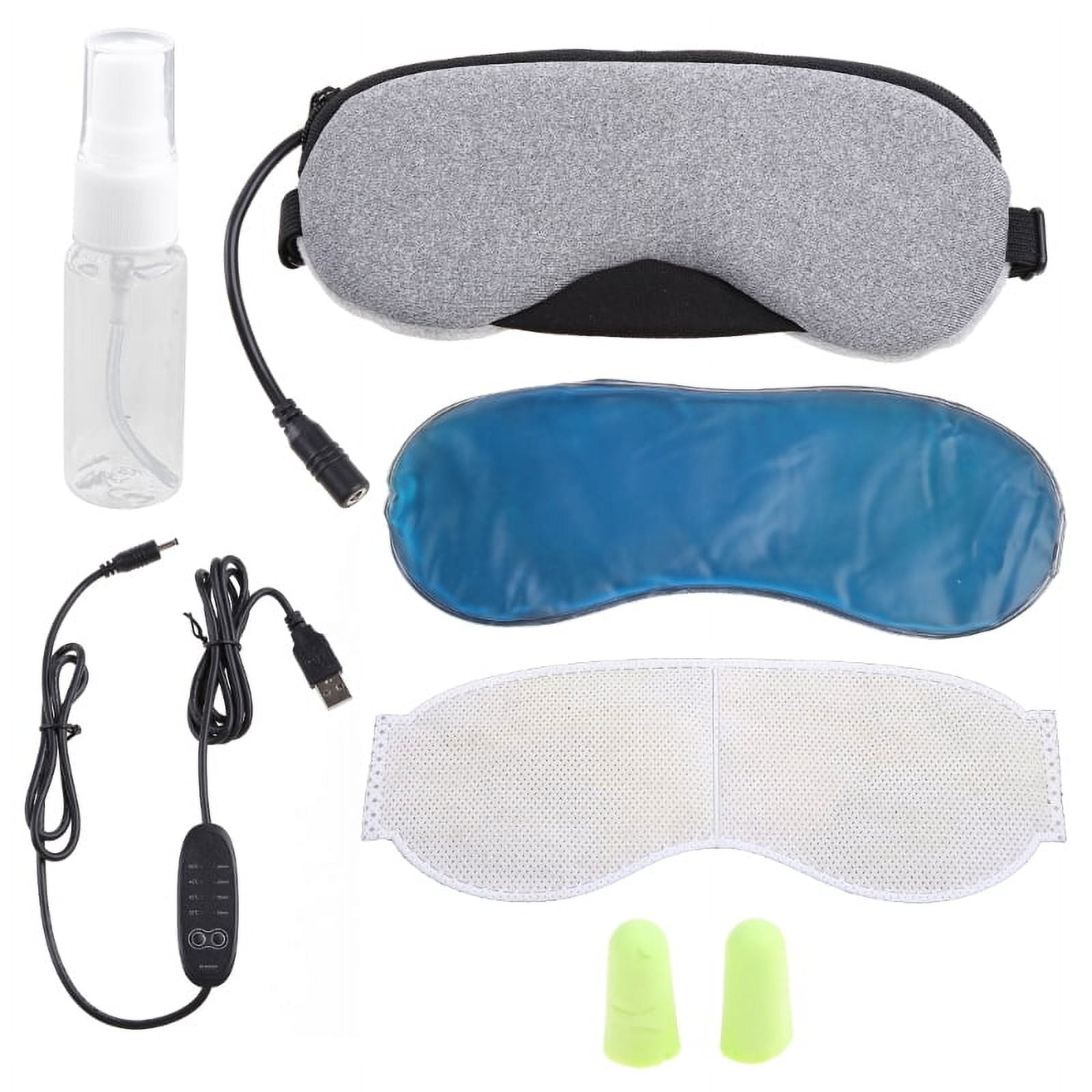 Electric Heated Eye Mask for Sleeping USB Warm Steam Dry Eyes Masks