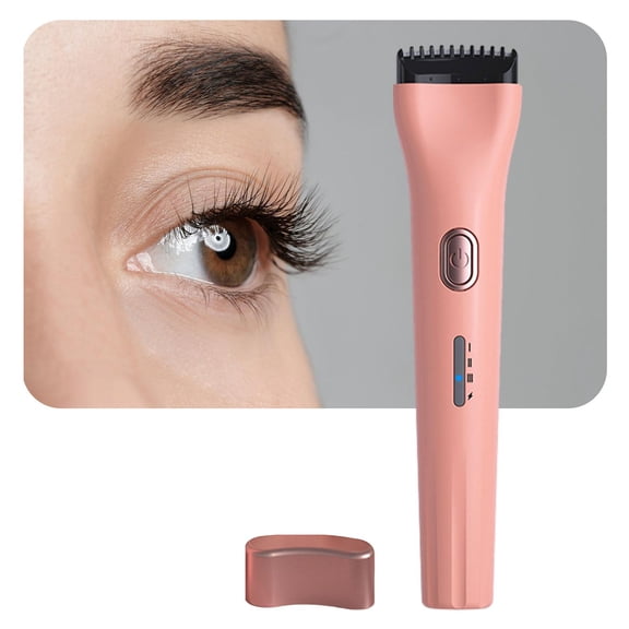 Electric Heated Eyelash Curler Handheld USB Heater 3 Heating Modes Makeup Tool Lightweight Rechargeable Lash Curler for Salon Pink