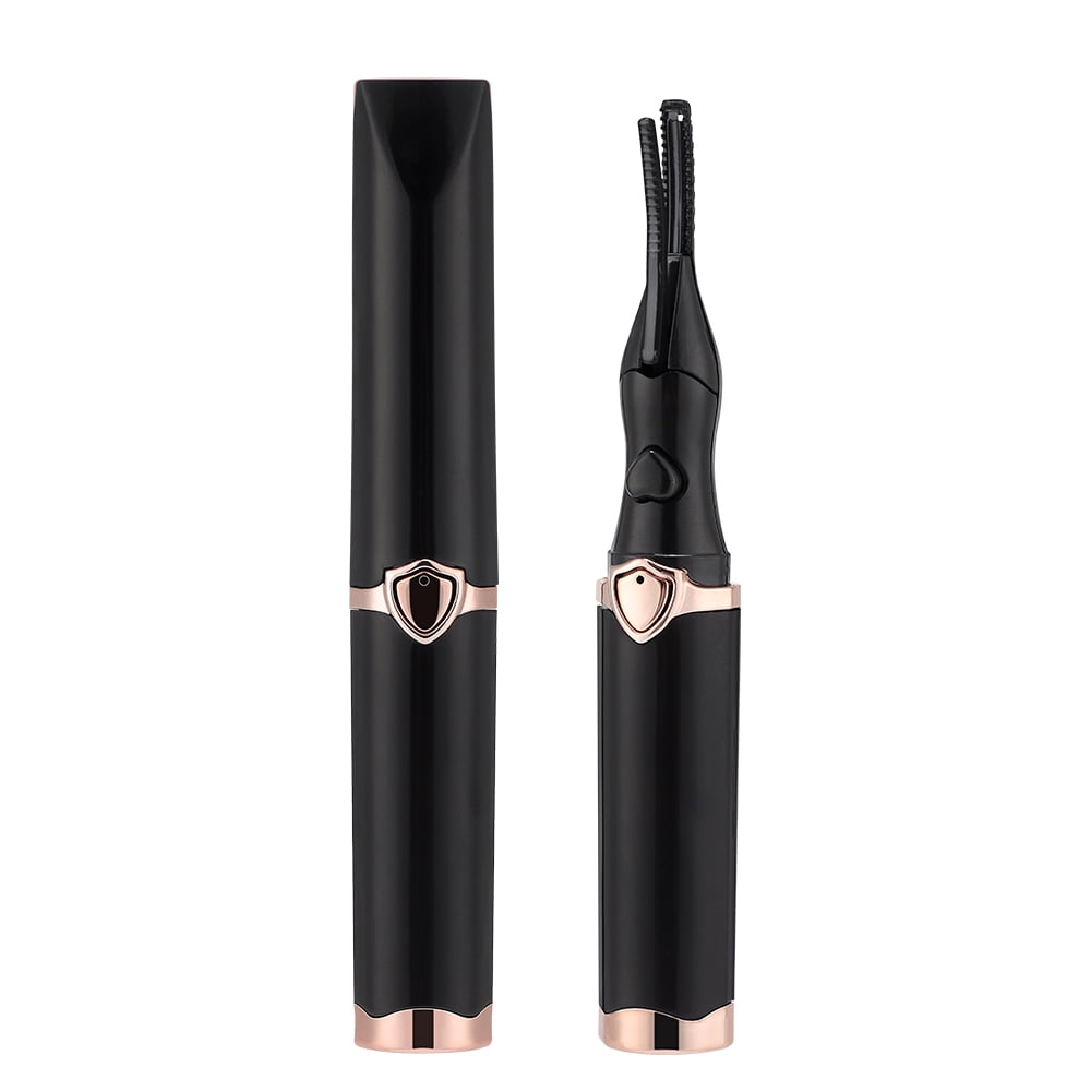 Electric Heated Eyelash Curler, Lash Curler for Quick Long-Lasting Curl 3-Temperature Adjustable, Portable Mini Makeup Tool for Women, Black