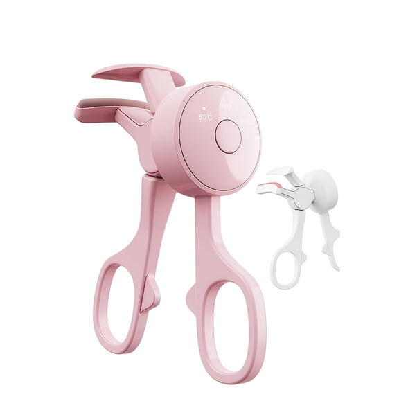 Electric Heated Eyelash Curler, Rechargeable Lash Lift Off Heated Eyelash Curler, 3 Temperature Settings,1.5S Fast Heating Long Lasting Lash Lift, Lash Lift for Effortless,Wide-Awake Eyes, Pink