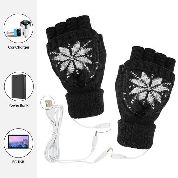 Electric Heated Gloves, Heated Gloves for Men Women, Touchscreen Waterproof Heating Gloves for Cycling, Motorcycle, Hiking, Snowboarding Outdoor Winter Sport