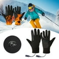 thumbnail image 1 of Electric Heated Gloves Rechargeable, USB Powered Heating Gloves with Touchscreen Tips, Warm Winter Gloves for Outdoor Work, Cold Weather Cycling, Skiing, and Hunting, 1 of 9