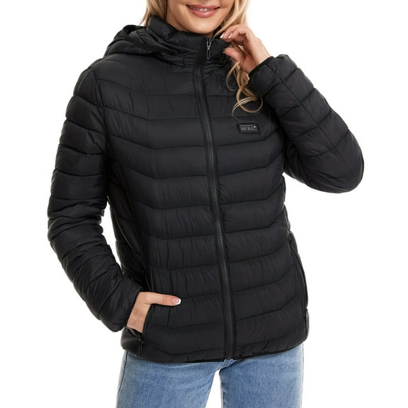 Electric Heated Hoodie 21 Heating Zones Lightweight Rechargeable Heated Jacket Winter Warmer Coat for Men Women