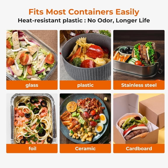 Electric Heated Lunch Box - Small Food Warmer For Men And Women, Mini Portable Travel Microwave, 12V/24V/110V 3-In-1 Self Heating Oven For Car, Truck, Office$$