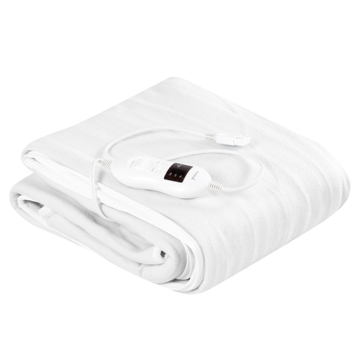 Electric Heated Mattress Pad Safe Blanket 8 Temperatures &Timer White