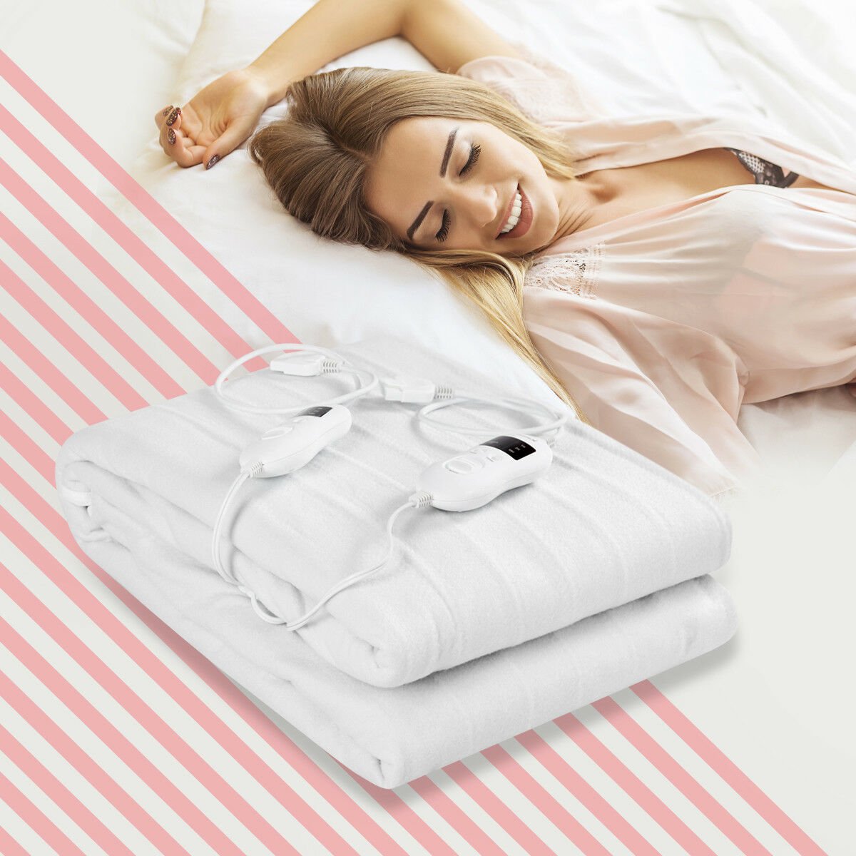 Electric Heated Mattress Pad Safe King 8 Temperature 10h Timer - Walmart.com