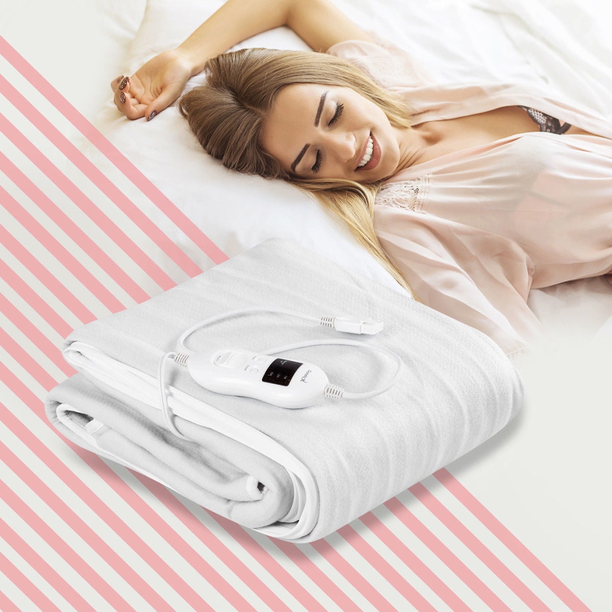 Electric Heated Mattress Pad Safe Queen 8 Temperature 10h Timer -  Walmart.com