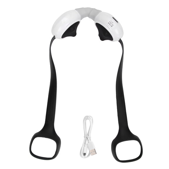 Electric Heated Scarf USB Smart Neckerchief Warm 3 Gears Neck Gaiter Wrap for Men WomenWhite