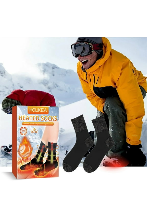 Electric Heated Socks with Intelligent Circuit,Cold Winter Outdoors Socks,Safe and Warm,Electric Heated Socks for Camping Work,Men Women Battery Heated Socks for Cycling Skiing Skating