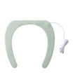 thumbnail image 1 of Electric Heated Toilet Seat Cover, Warm and Cozy Usb Operated Toilet Seat, Energy Efficient Adhesive Heated Toilet Seat Pad (Green), 1 of 3