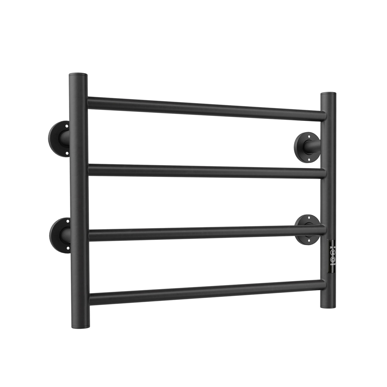 Electric Heated Towel Rack, Wall Mounted Towel Warmer Rack with 4 Round ...