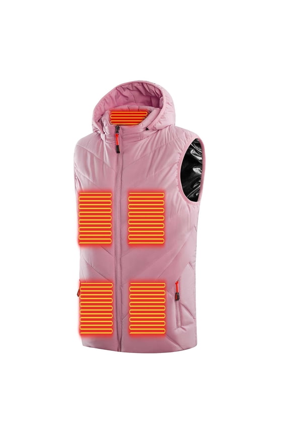 Electric Heated Vest for Mens and Womens,Heated Jacket USB Charging Waterproof Heating Vest Body Warmer Gilet 11 Heating Zones Heated Gilet Washable Heated Waistcoat for Outdoors, Skiing, Hiking
