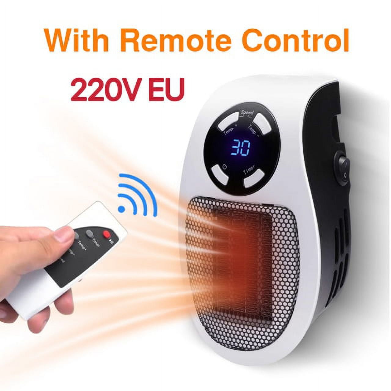 Electric Heater Portable Heater Plug in Wall Room Heating Stove Mini