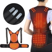 Electric Heating Back and Waist Support, Magnetic Therapy Pad Massager for Back, Electric Heating Magnetic Therapy Back Brace Support Belt for Men Women Joint and Skin Care Heated Shoulder Wrap