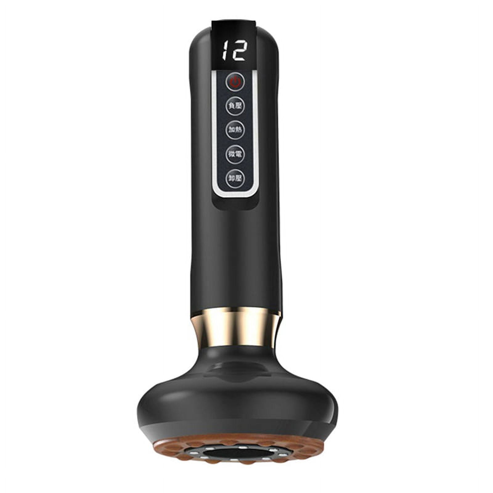 Electric Heating Cupping Machine,12 Gears Gua Sha Massager with Steel