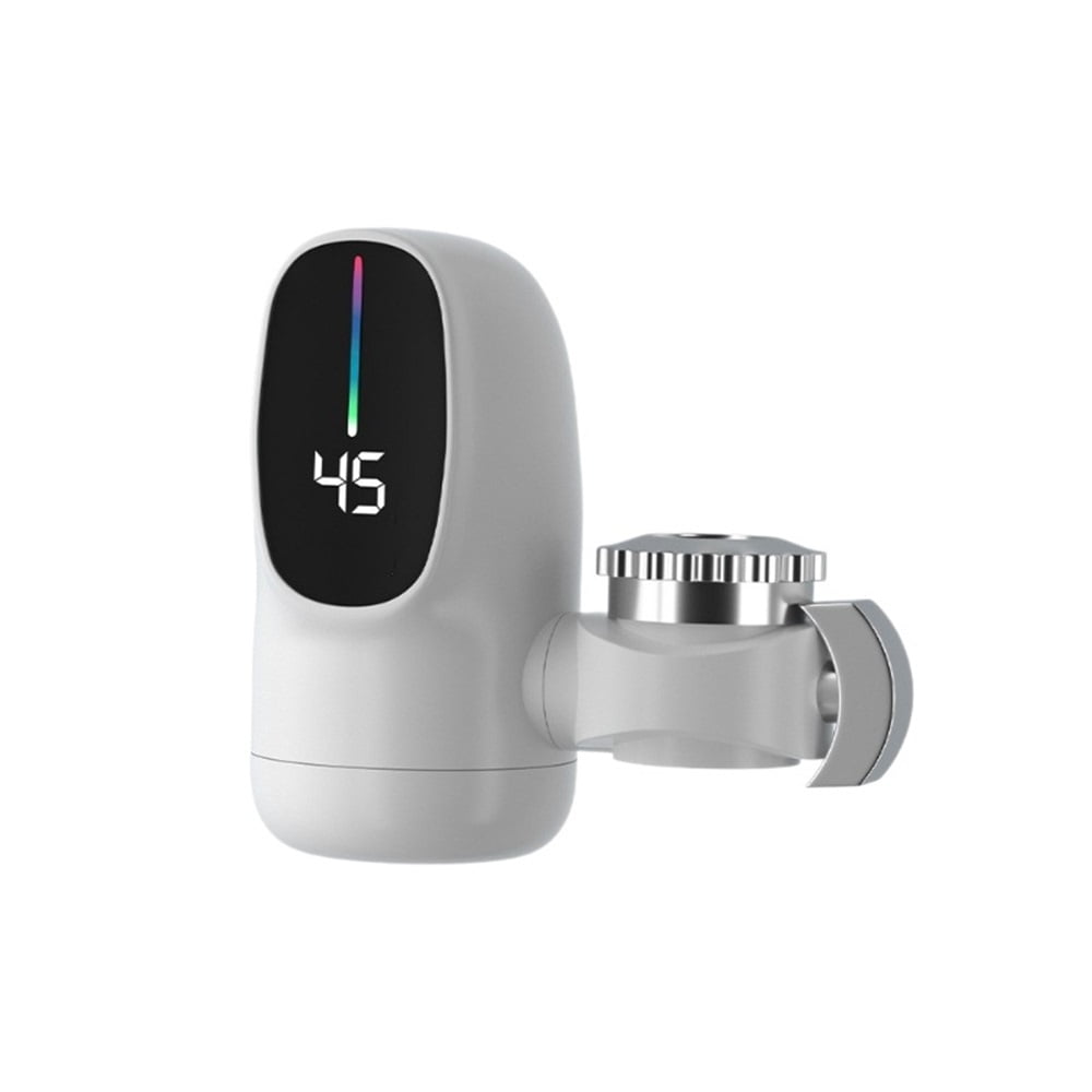 Electric Heating Faucet,110V Tankless Hot Water Heater Faucet with LED Temperature Display, Instant Tankless Water Heater for Kitchen Bathroom Fast Heating Tap Water Faucet（American standard plug）
