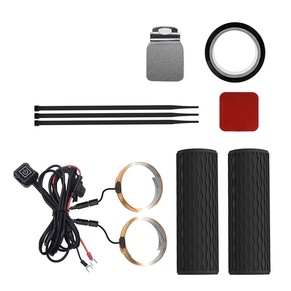 Electric Heating Handle Grip Heated Handlebar Grips with Adjustable Temperature Control Simple for Motorcycles