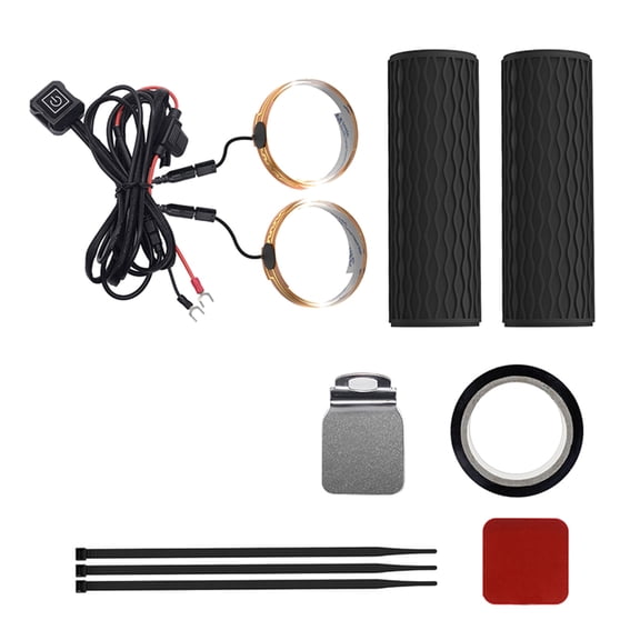 Electric Heating Handle Grip Heated Handlebar Grips with Adjustable Temperature Control Simple for Motorcycles