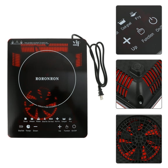 Foxnovo Electric Stove Matte Micro Crystal Panel Electric Stove for Home Boats 1Pcs