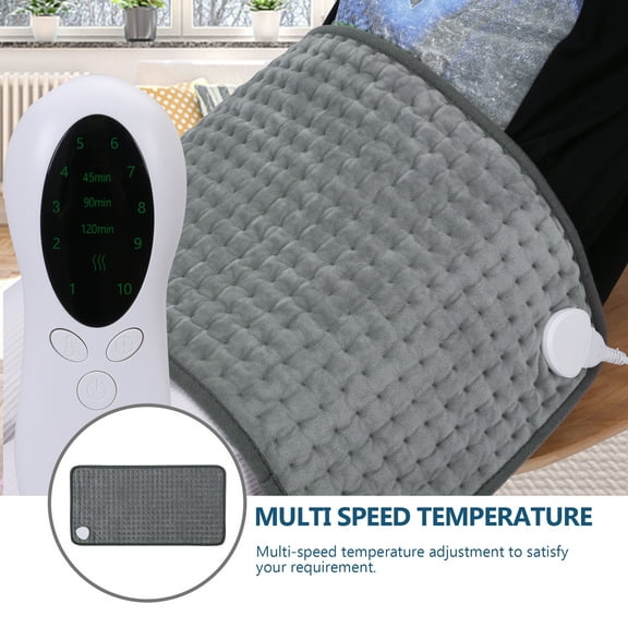 Electric Heating Pad 12" x 24", Heating Pad for Back, Large Heat Pad with 10 Heat Setting, Auto Shut-Off, Moist and Dry Heat Therapy