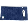 thumbnail image 1 of Electric Heating Pad 12"x24" for Back Pain Relief, Fast Heating Shoulder Wrap with 3 Heat Settings, 9' Cord, Moist Heating Option (Navy) - Dr Relief / SUNAID, 1 of 10