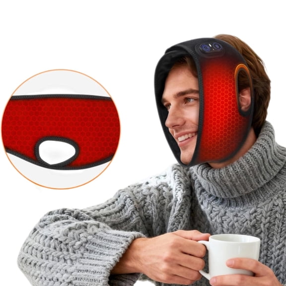 Electric Heating Pad for Face, Cordless 5000mAh Rechargeable Face Heating Pad with 3 Temperature & 3 Timer Settings, USB Heated Wrap for Arms, Knees, Portable Design