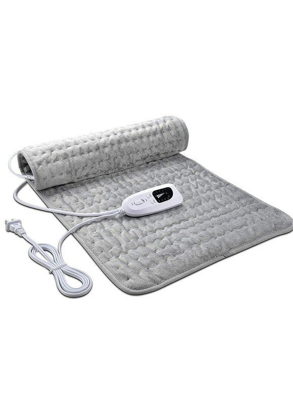 Electric Heating Pad For Back Shoulder Neck/Knee Leg Pain Cramps And Arthritis Relief 6 Fast Heating Settings Auto Off Machine Washable Moist Dry Heat Options Extra Large