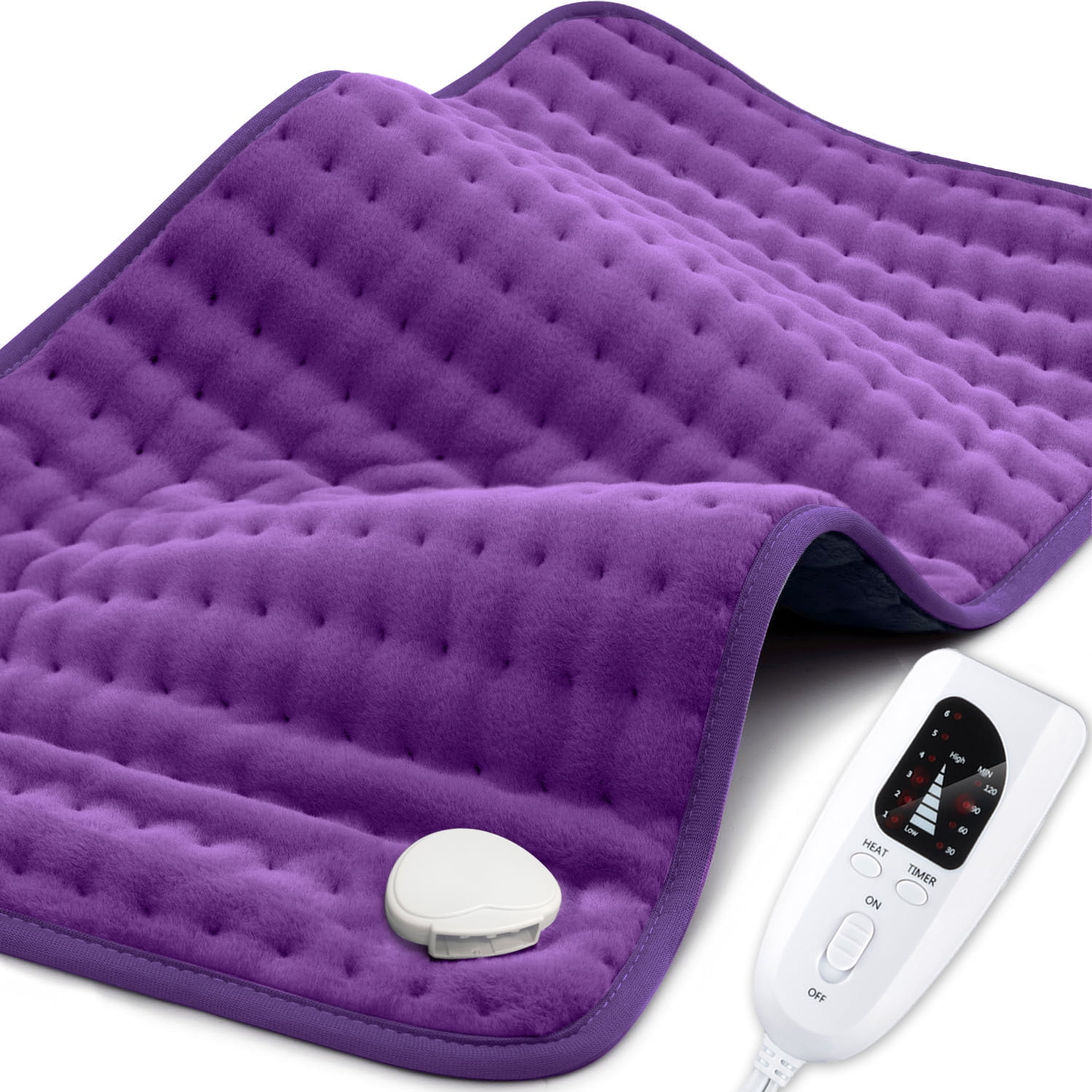 Electric Heating Pad for Neck,Back,Shoulders, Period Cramps Pain with 6