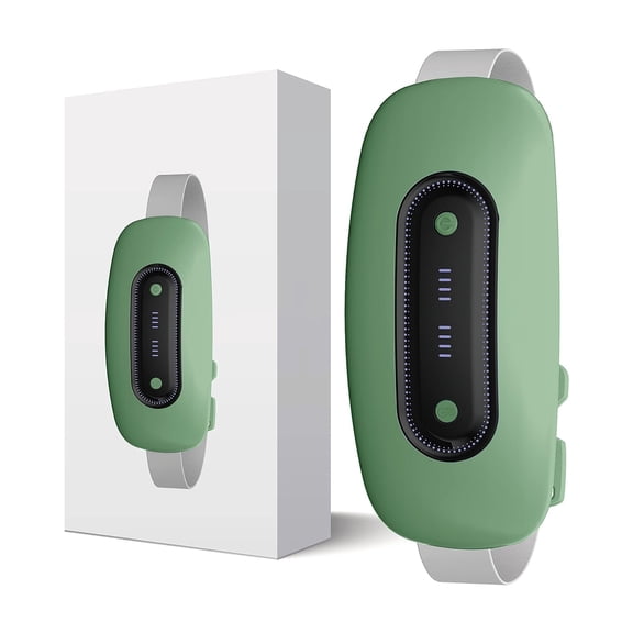 Electric Heating Pad,Portable Cordless Menstrual Heating Pad with 4 Heat Levels and 4 Massage Modes, Fast Large Heating Belly Wrap Belt(Light Green)