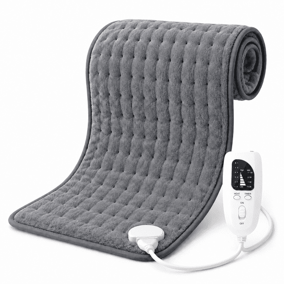 Electric Heating Pad for Back, Neck, Shoulders, Knees and Legs, Adjustable Heat Settings